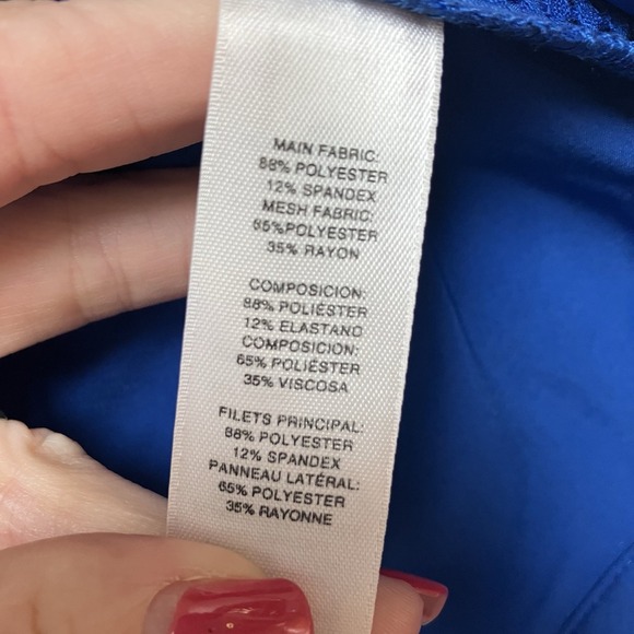 Weekends By Chico's Women's Vest Blue Mesh Zip Size Large Chicos 2‎ Sparkle - Picture 6 of 10